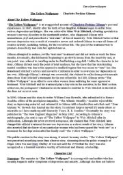 English Worksheet: The wall paper