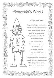 English Worksheet: PINOCCHIO - 1/3