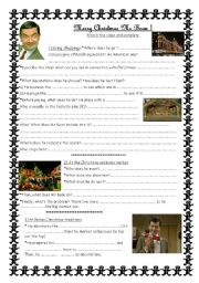 English Worksheet: Merry Christmas Mr Bean