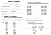 English Worksheet: British money webquest