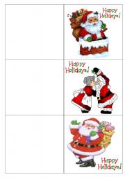 English Worksheet: Christmas Cards & Seasons Greetings