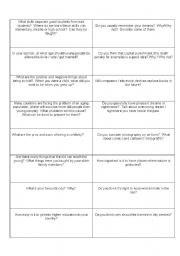 English Worksheet: First certificate level conversation starters