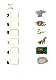 English worksheet: Animals