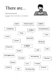 English Worksheet: There are ...