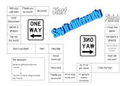 English Worksheet: Say it differently BOARDGAME