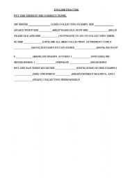 English worksheet: english practise