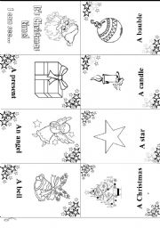 English Worksheet: Christmas minibook