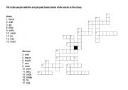 English worksheet: Past Simple verbs crossword