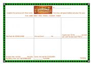 English worksheet: Comic based on the film Jumanji