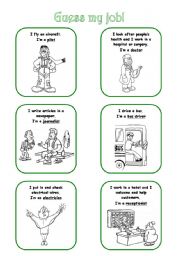 GUESS THE JOB cards 3/3 (2 pages)