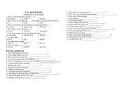 English Worksheet: Tag Questions