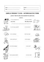English Worksheet: Simple present 