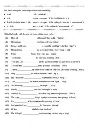 English Worksheet: Grammer: Simple Past Tense