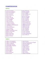 English Worksheet: Collective Nouns