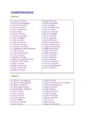 English Worksheet: Collective Nouns