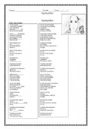 English Worksheet: Shakira song