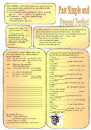 English Worksheet: Past Simple and Present Perfect