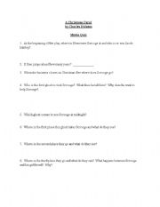 English Worksheet: Scrooge Movie Quiz