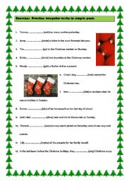 English Worksheet: Exercise to practise irregular verbs in simple past