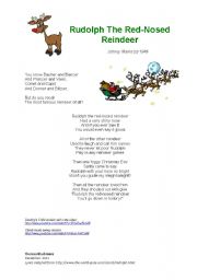 English Worksheet: Rudolph the red-nosed reindeer different levels