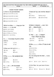 English Worksheet: 2nd Examination for Anatolian High School Grade 12