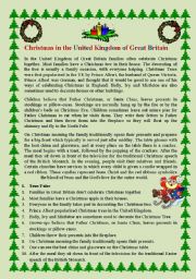 English Worksheet: Christmas in Great Britain