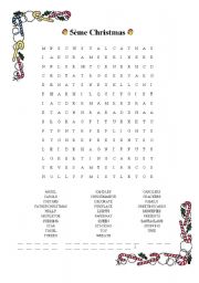 Christmas in GB wordsearch