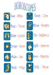 English Worksheet: Horoscopes