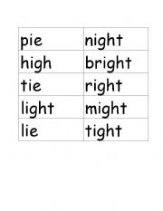 English Worksheet: Long Vovel