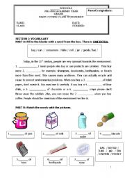 English Worksheet: countable and uncounable for higher levels