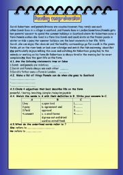 English Worksheet: Country life versus city life