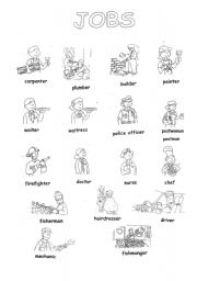 English Worksheet: JOBS 
