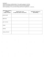 English Worksheet: To Kill a Mockingbird 