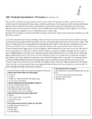 English Worksheet: cowboy comprehension