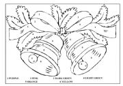 Christmas Bells Colouring Page