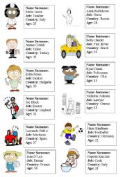English Worksheet: identity cards_personal information