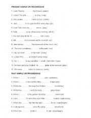 English worksheet: tenses