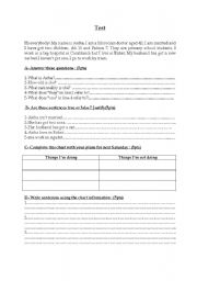 English Worksheet: Hi everybody