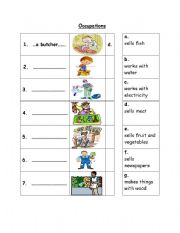 English Worksheet: Occupation