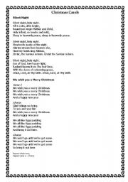 English Worksheet: Christmas Carols