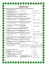 Christmas quiz