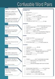 Confusable Word Pairs 5