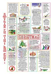 English Worksheet: something you didnt know about Christmas