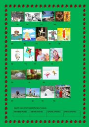 English worksheet: part 3 seasonal activities