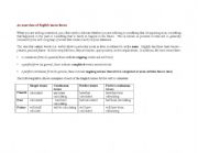 English Worksheet: Overview of verb tenses