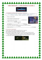 English Worksheet: The Smurfs: a christmas carol 2