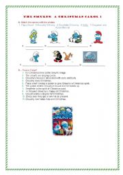 English Worksheet: The smurfs: a christmas carol 1