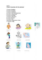 English worksheet: healty