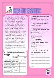 English Worksheet: Sharing family responsibilities