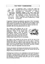 Thanksgiving History Reading Worksheet